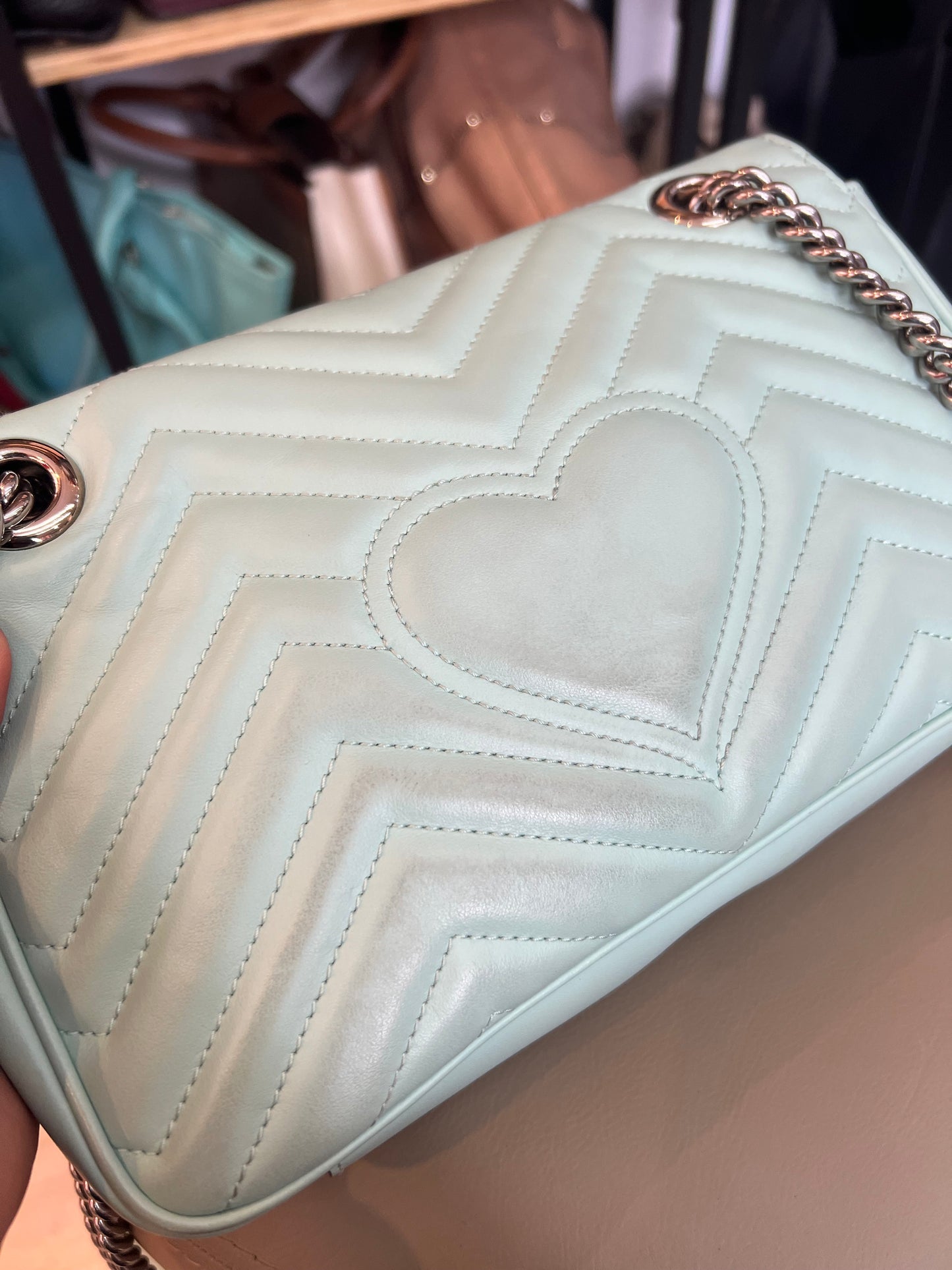 Gucci GG Marmont Verde Água