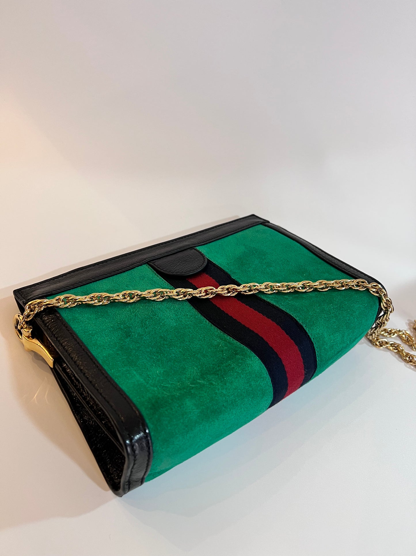 Gucci Ophidia Camurça Chain Verde
