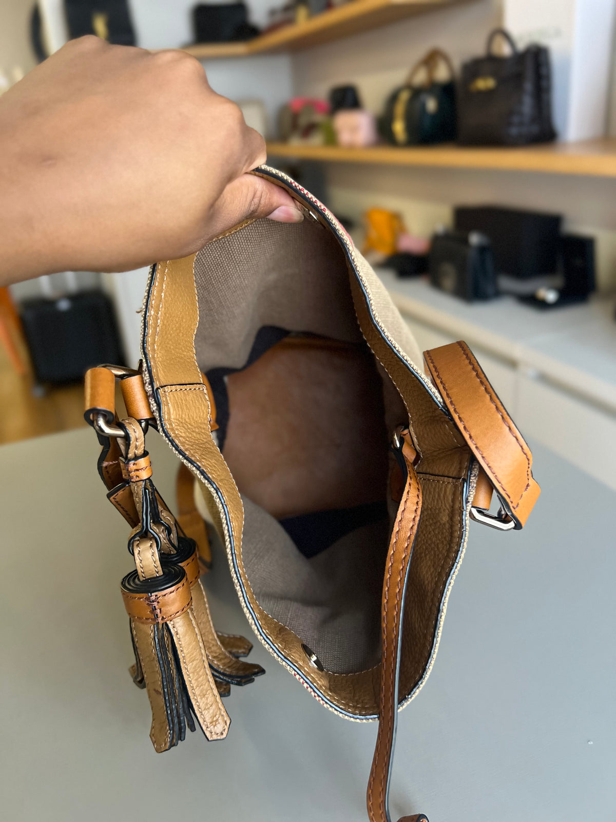 Burberry Mega Check Bucket