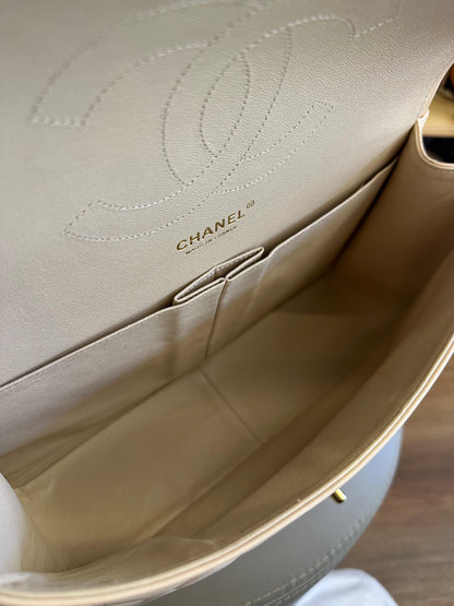 Chanel Double Flap Jumbo Nude