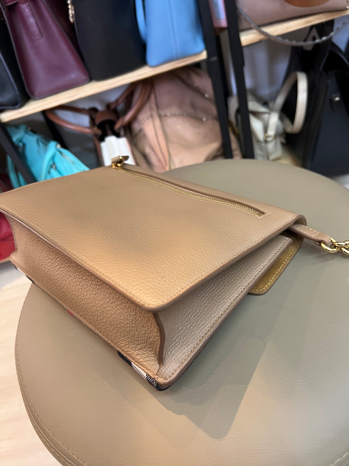 Burberry Macken Check Nude