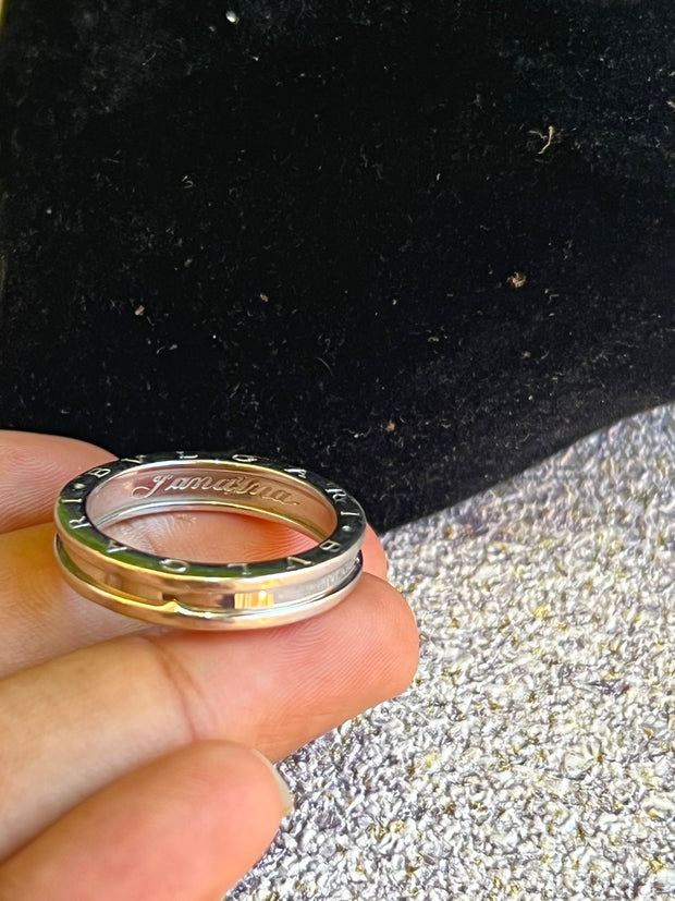 Aliança Bvlgari Ouro Branco