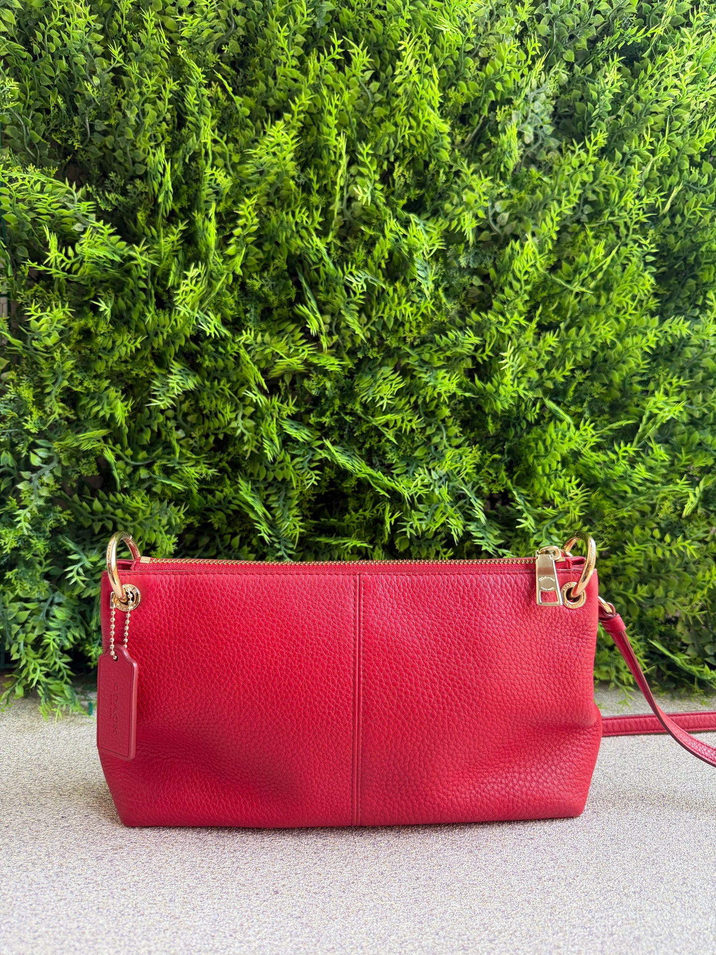 Coach Crossbody Vermelha