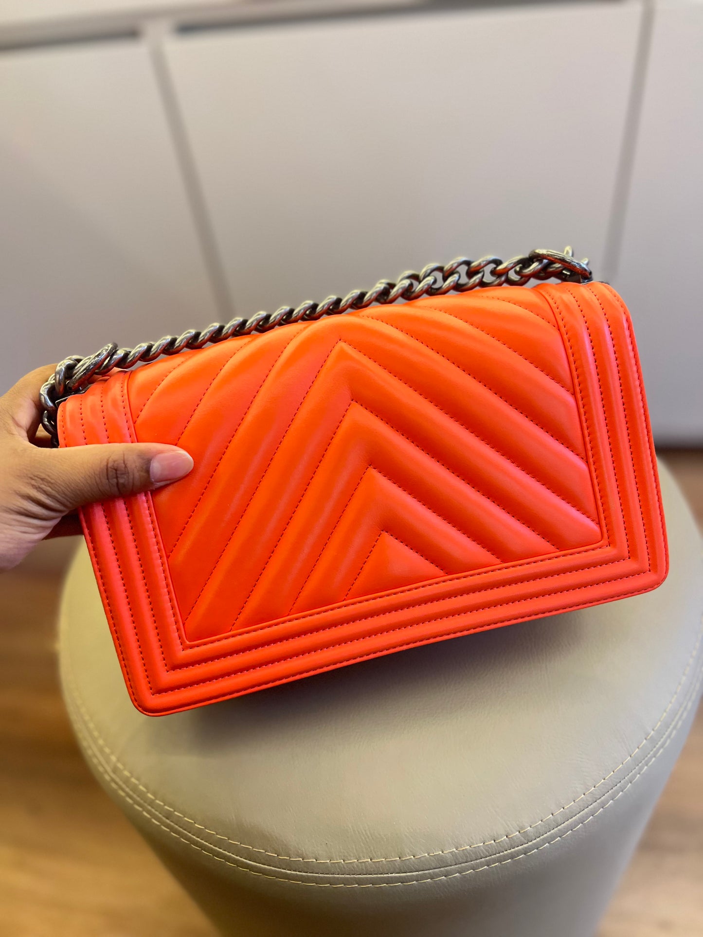 Chanel Boy Medium Laranja