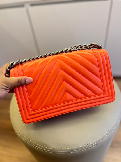Chanel Boy Medium Laranja