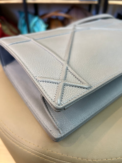 Christian Dior Diorama Couro Cinza