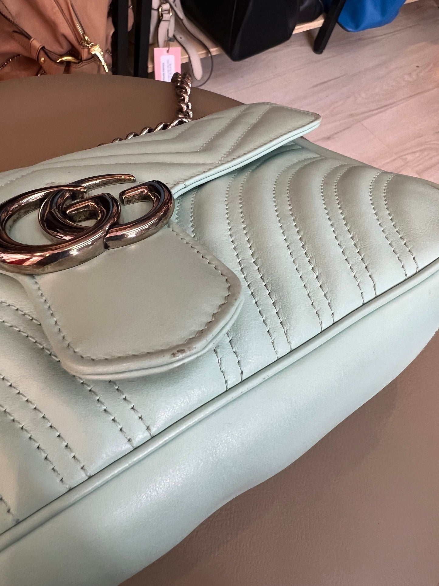 Gucci GG Marmont Verde Água