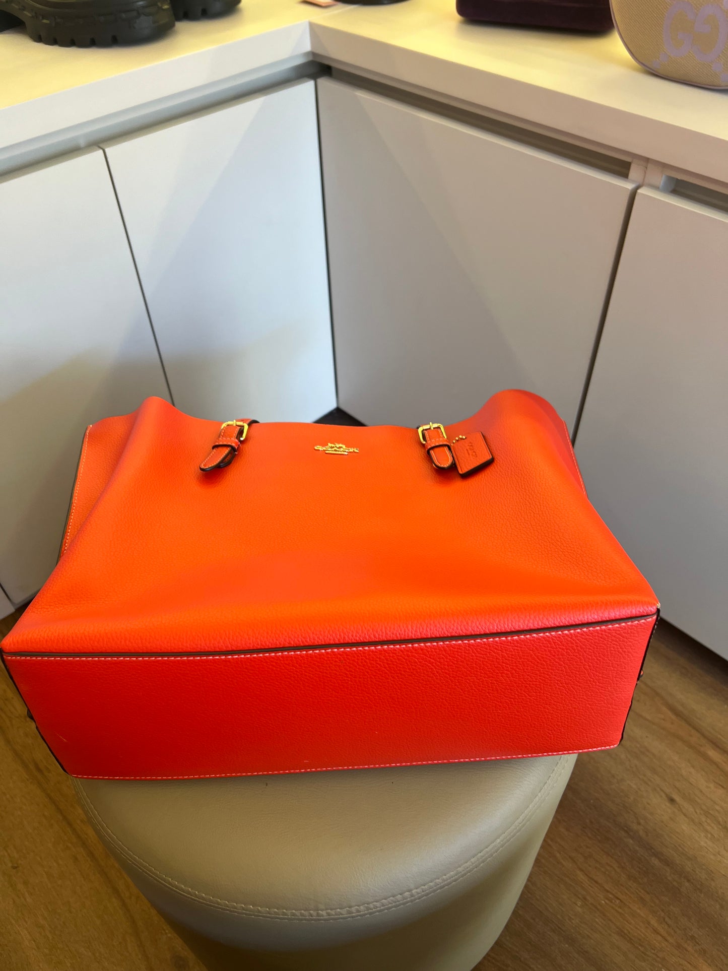 Coach Shopping Tote Vermelha