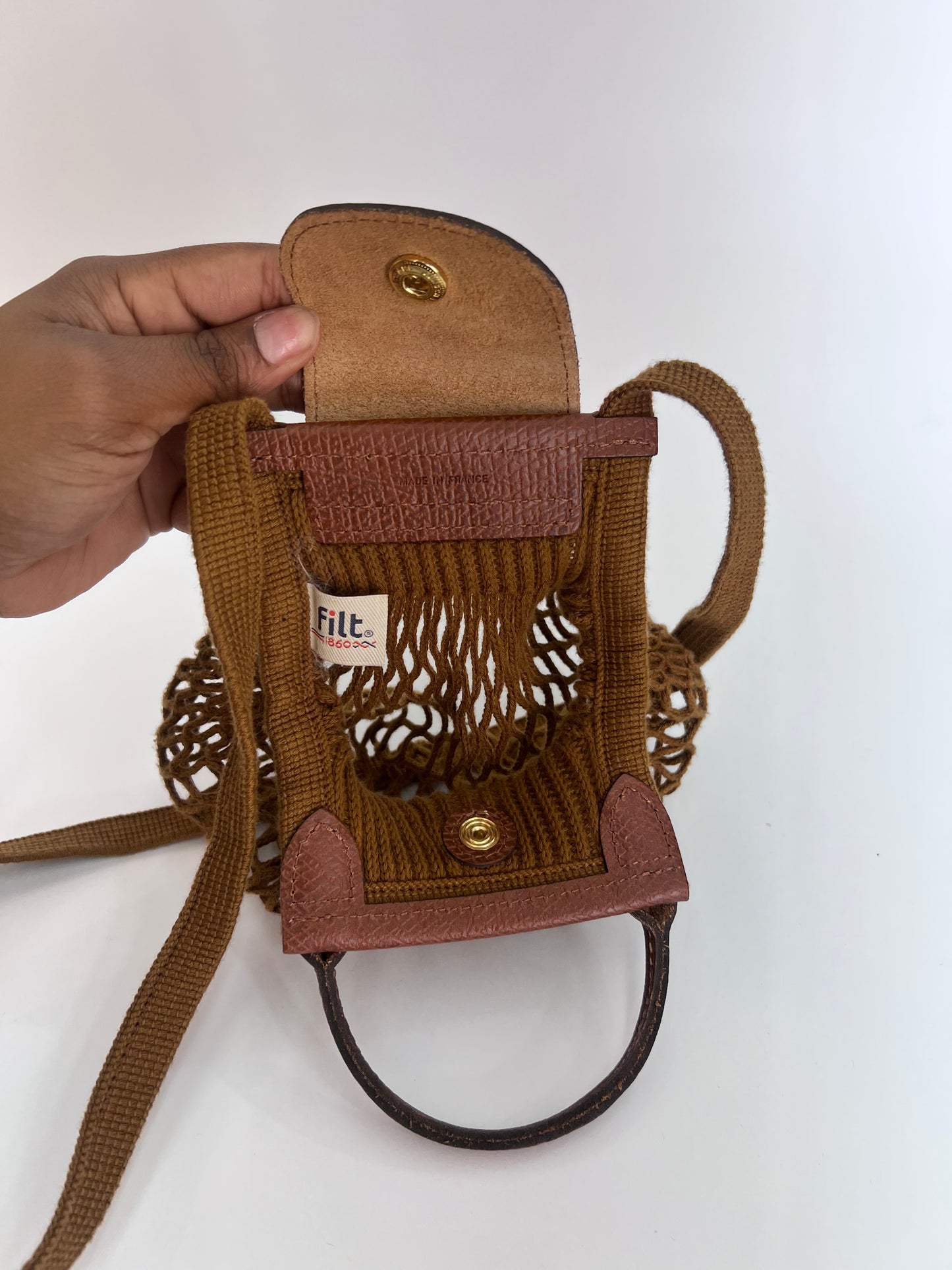 Longchamp Mini Mash Marrom