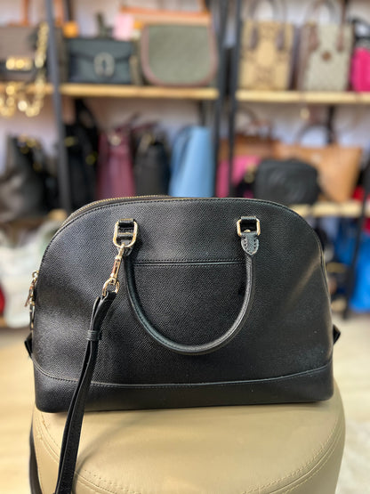 Coach Sierra Satchel em Couro Preto