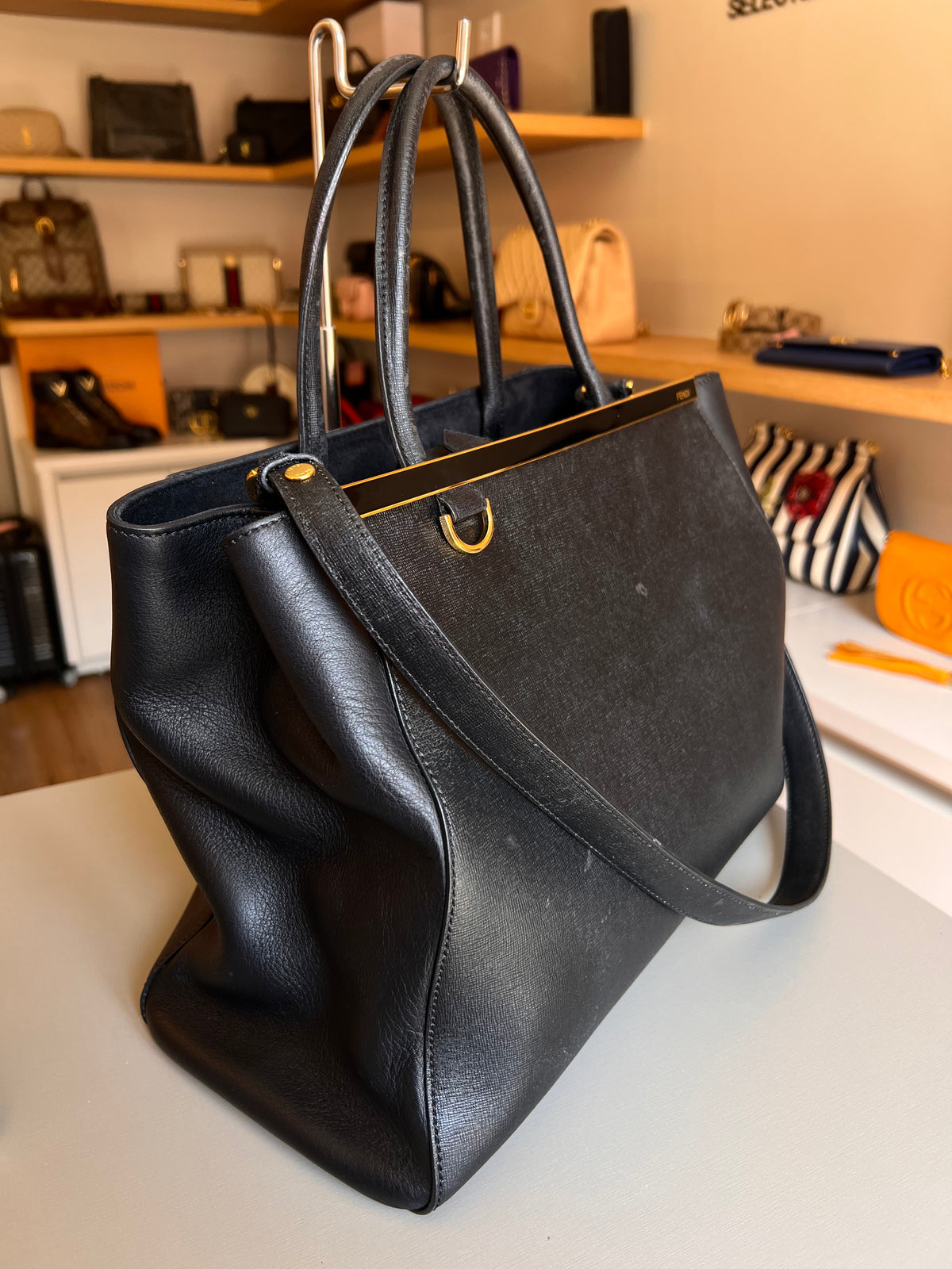 Fendi 2Jours Tote Preta