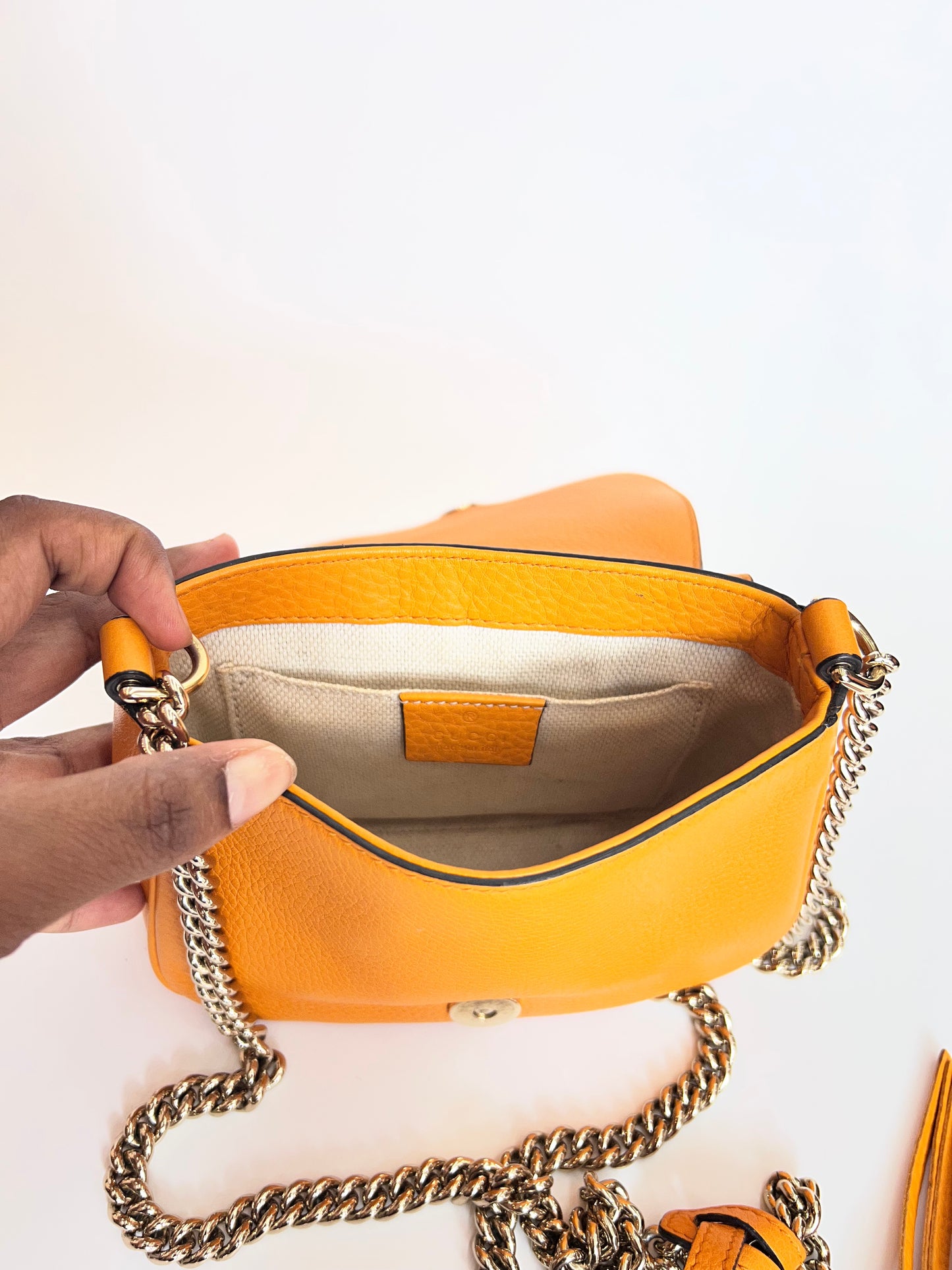 Gucci Soho Leather Mostarda