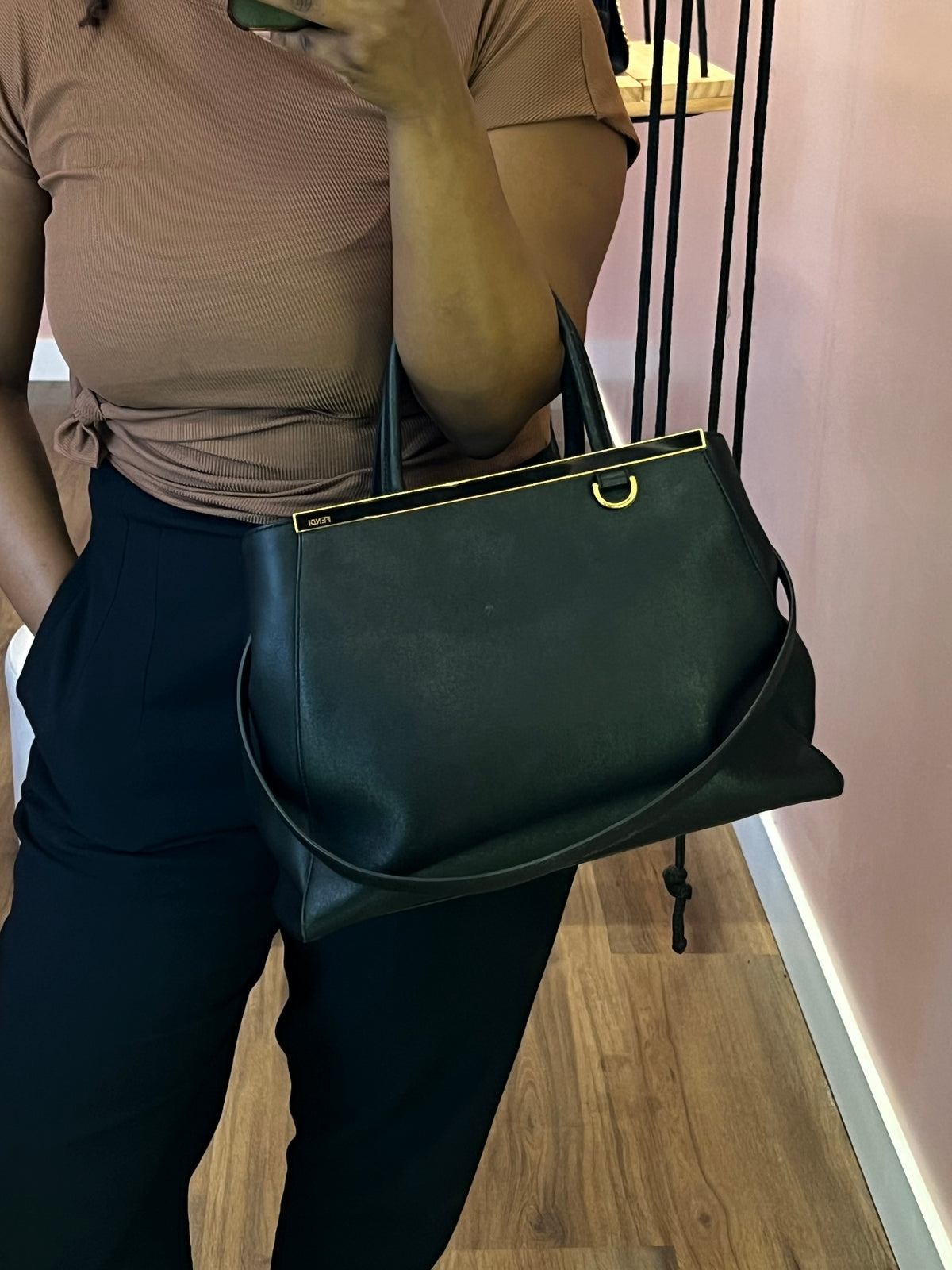 Fendi 2Jours Tote Preta