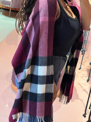 Echarpe Burberry Check Roxo