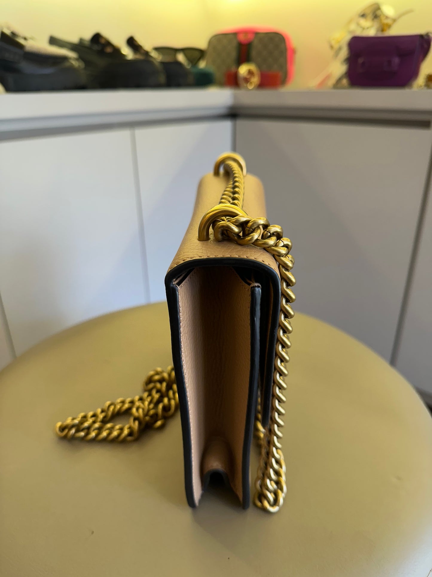 Gucci Marmont Chain Nude