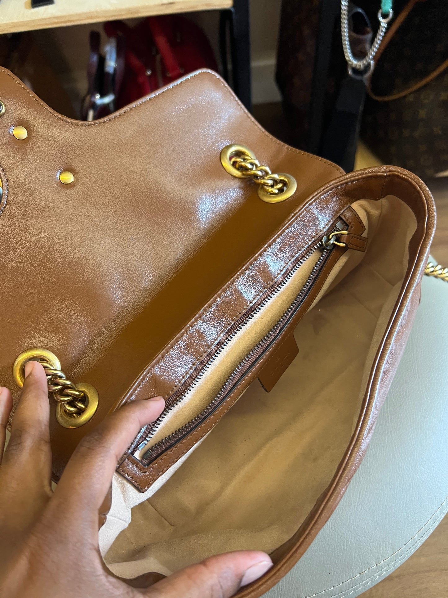 Gucci Marmont  Caramelo