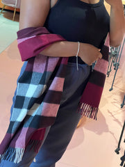 Echarpe Burberry Check Roxo