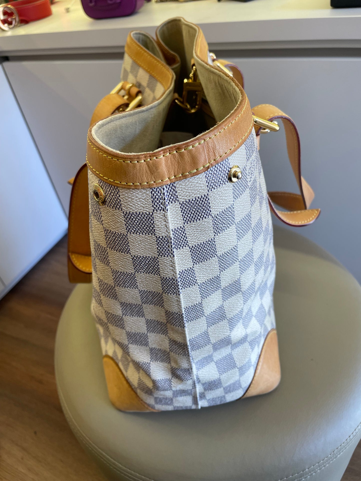 Louis Vuitton Hampstead Damier Azur MM