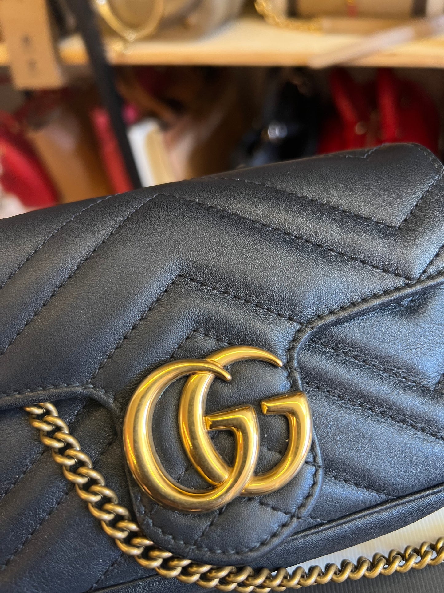 Gucci Mini Marmont Preta