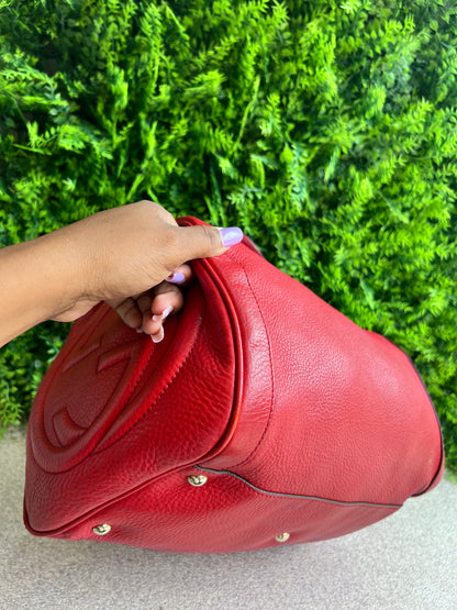Gucci Soho Boston Vermelha