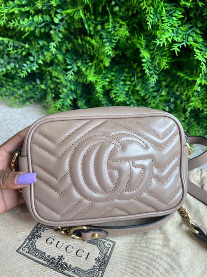 Gucci Marmont Matelassê  Nude