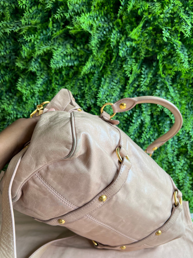 Miu Miu Vitello Lux Bow Satchel