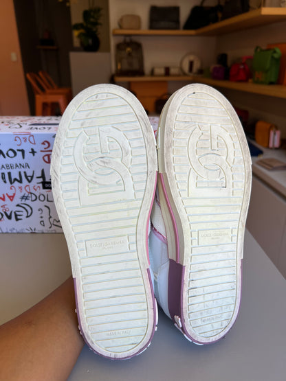 Tênis Dolce & Gabbana Logo Bicolor