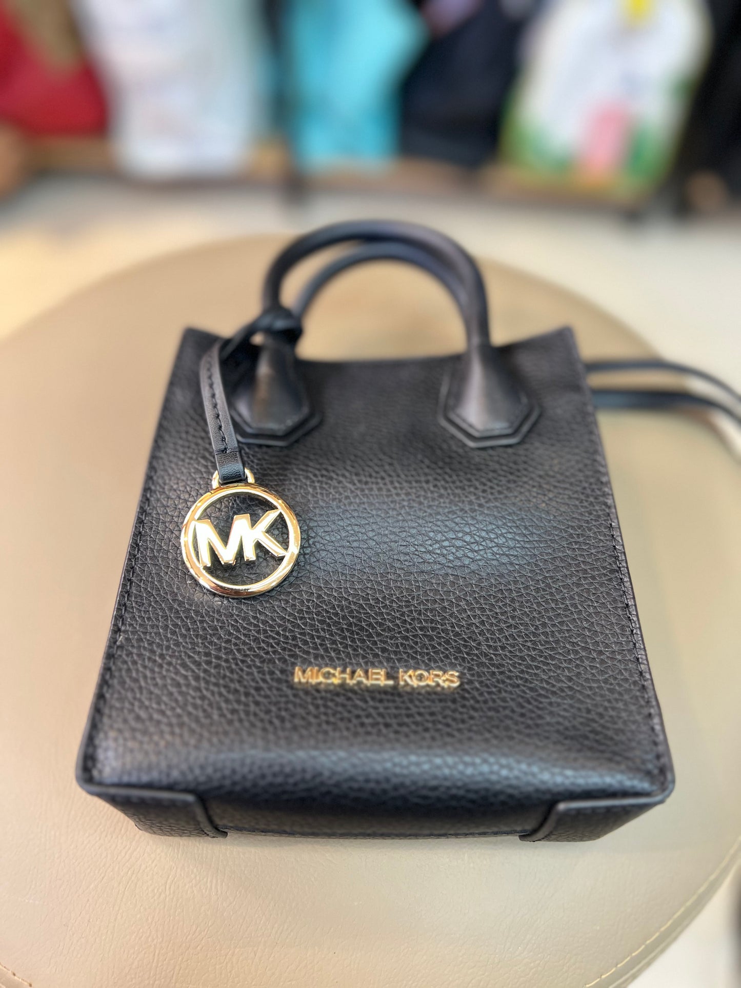 Michael Kors Mercer em Couro Preto