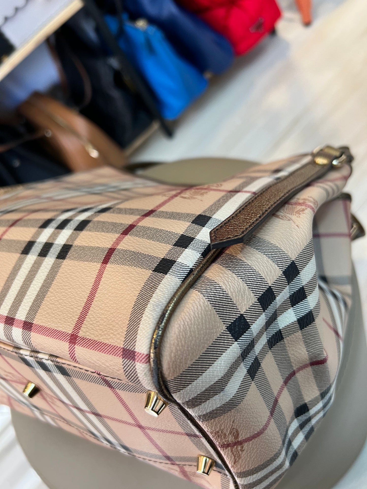 Burberry Haymarket Check Shoulder