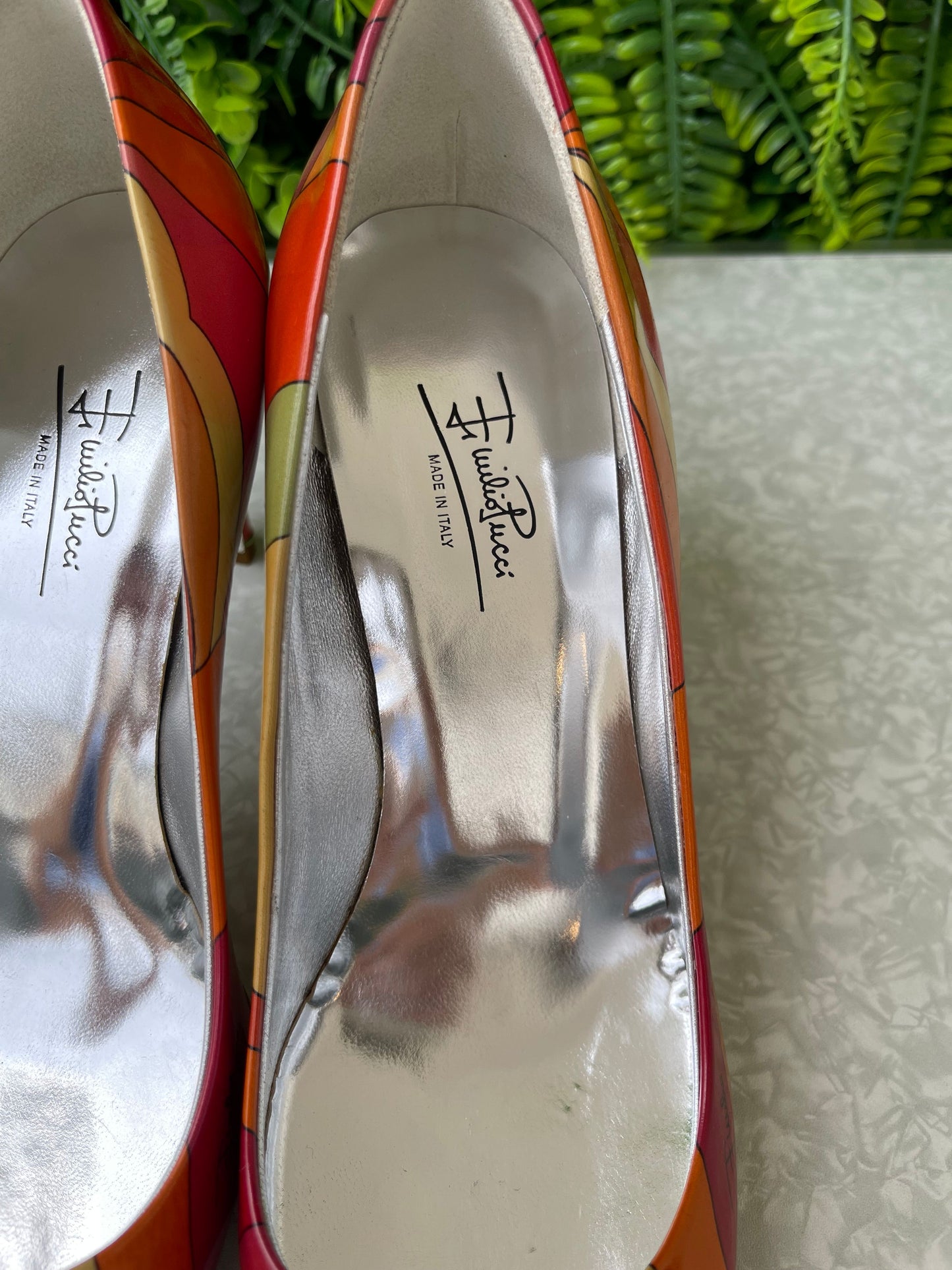 Scarpin Printed Emilio Pucci Laranja
