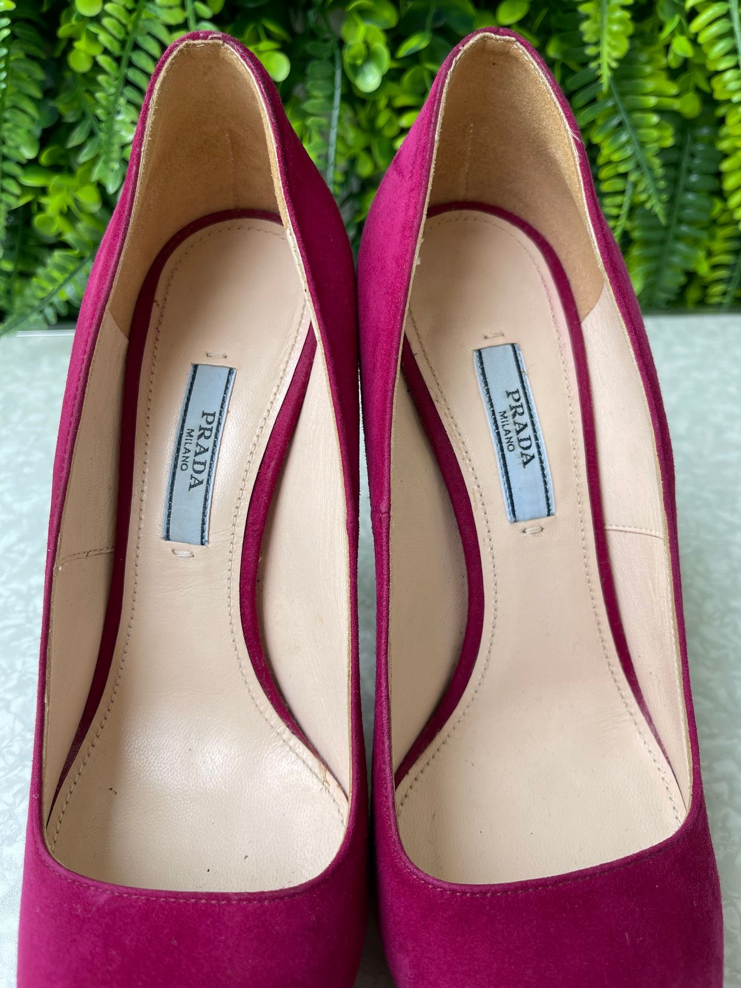 Prada Suede Leather Plataform
