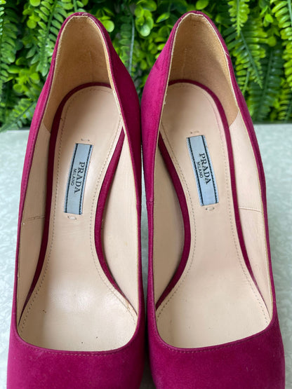 Prada Suede Leather Plataform