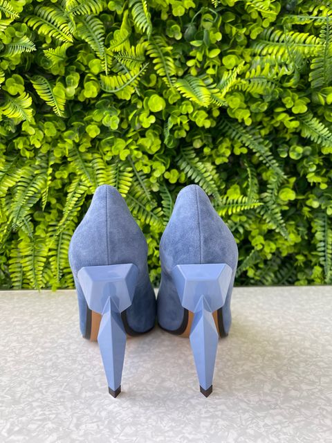 Scarpin Fendi Azul