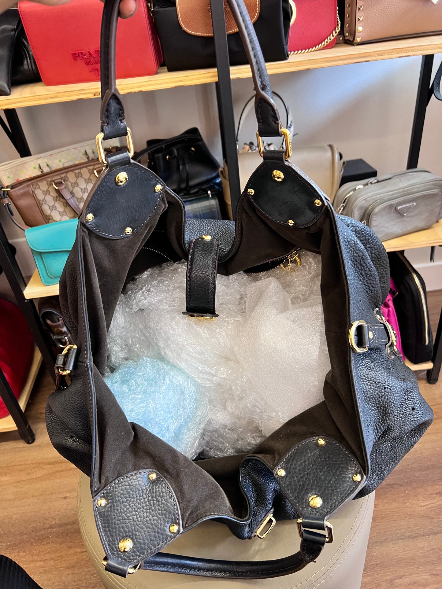 Louis Vuitton Mahina Large Preta