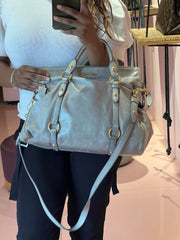 Miu Miu Vitello Lux Cinza