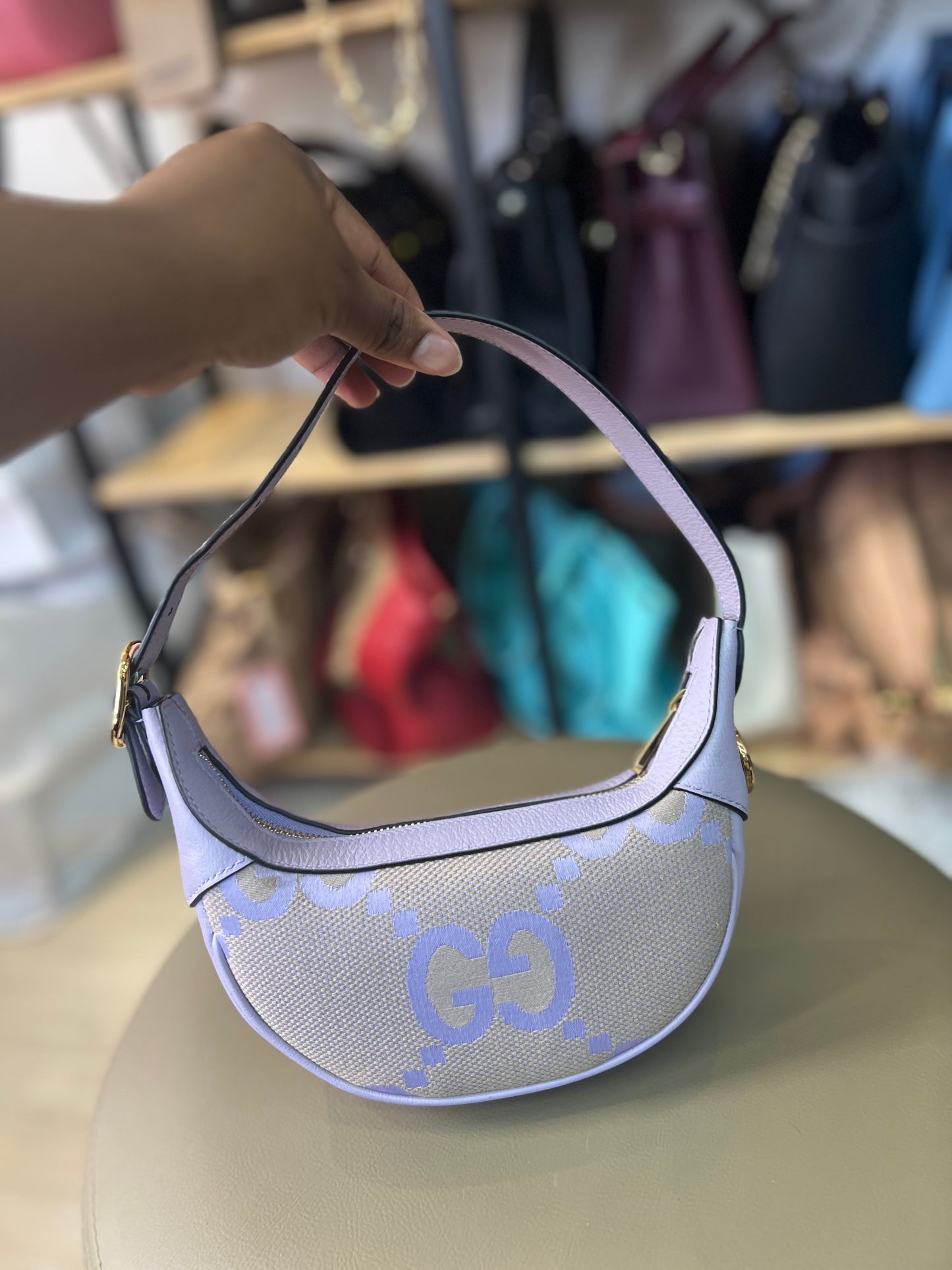 Gucci Half Moon Mini Lilás