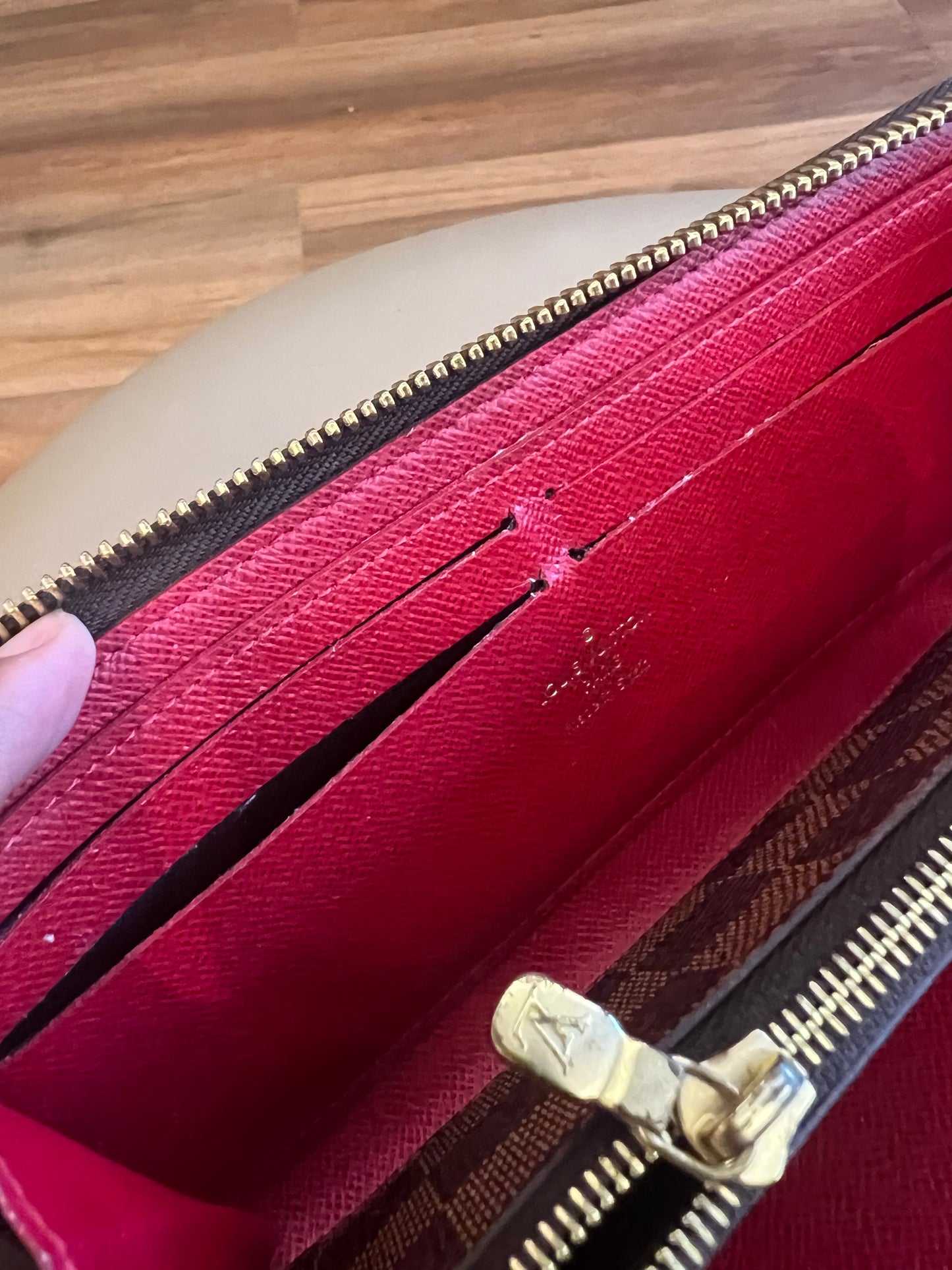 Carteira Louis Vuitton Clemence Damier Ebene 2018