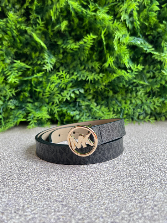 Cinto Michel Kors Monograma Preto 85cm