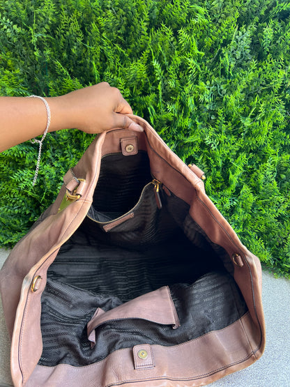 Prada Tote Soft Calf Marrom
