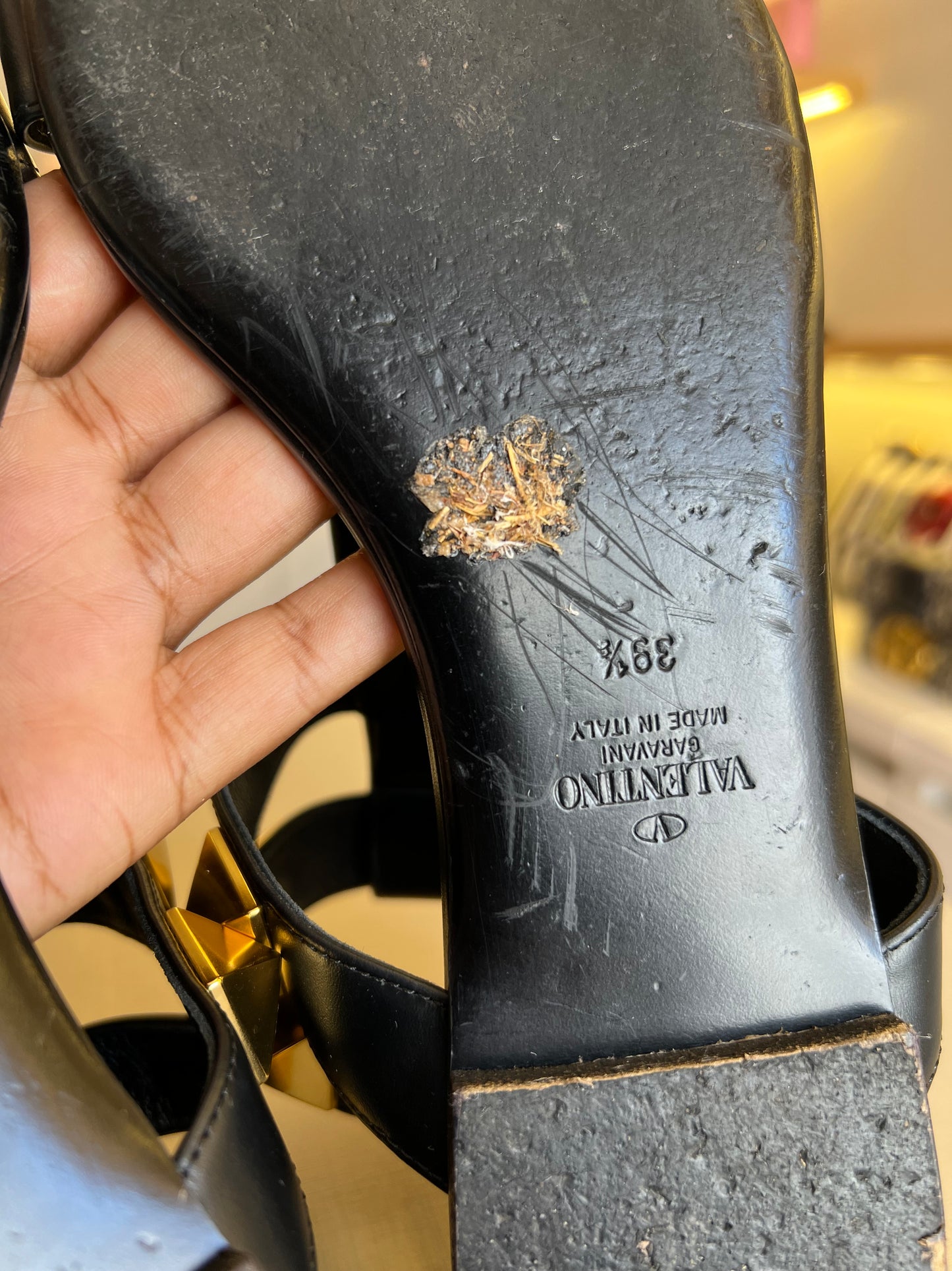 Rasteira Valentino Garavani Preta