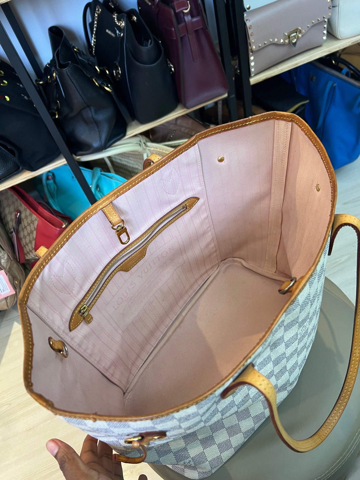 Louis Vuitton Neverfull MM Damier azur