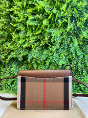 Burberry Check Crossbody Marrom
