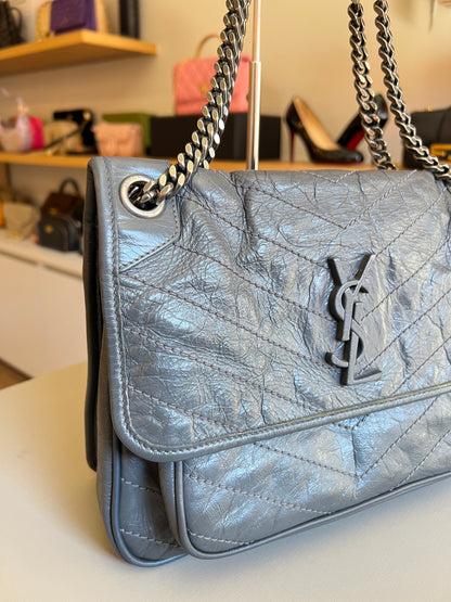Saint Laurent Niki Cinza