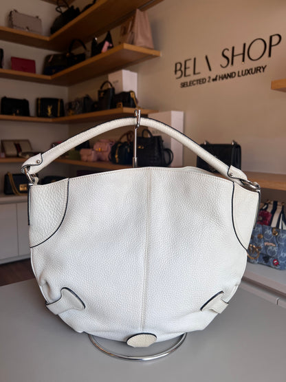 Salvatore Ferragamo Hobo Bag Off White