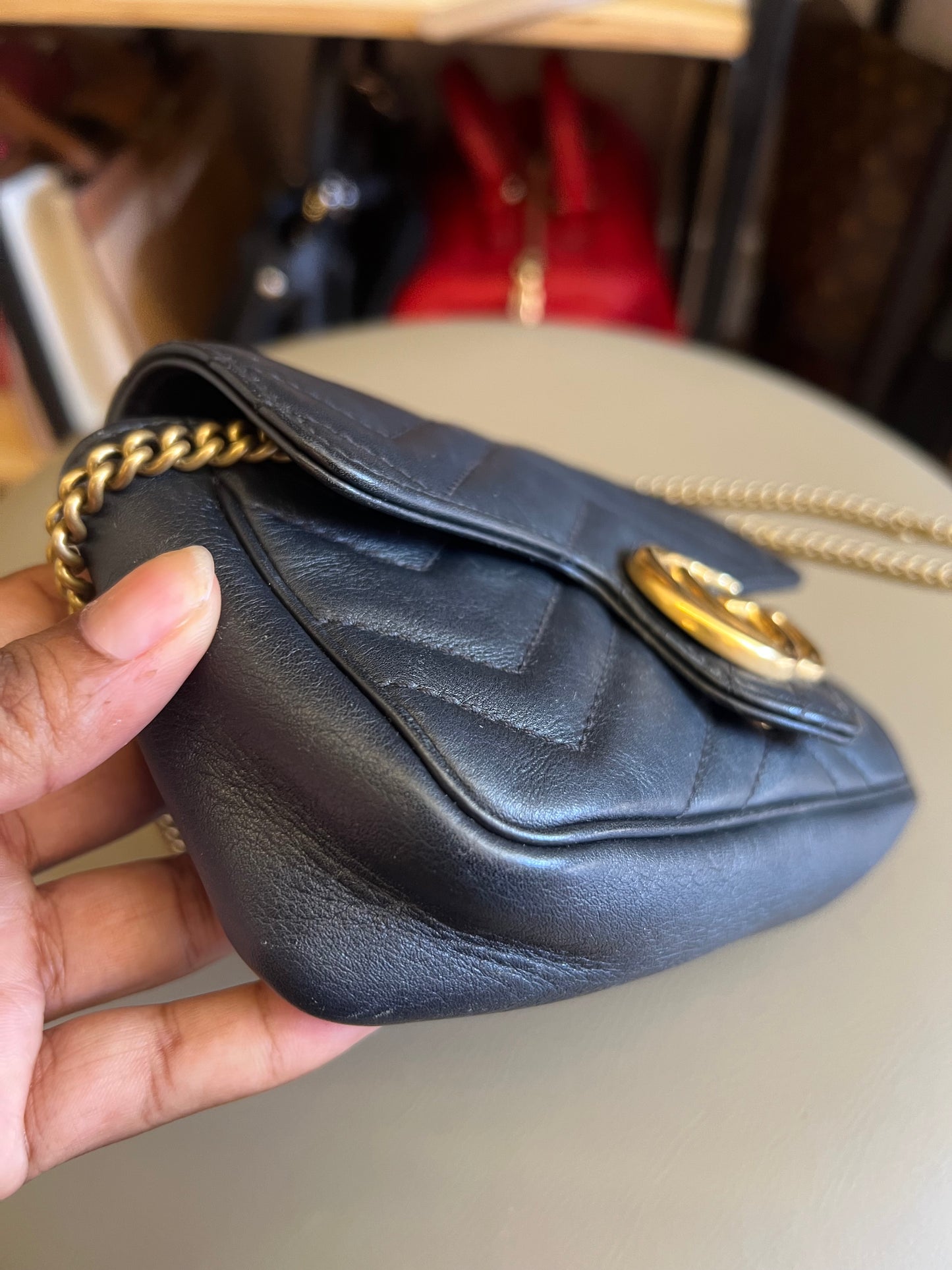 Gucci Mini Marmont Preta