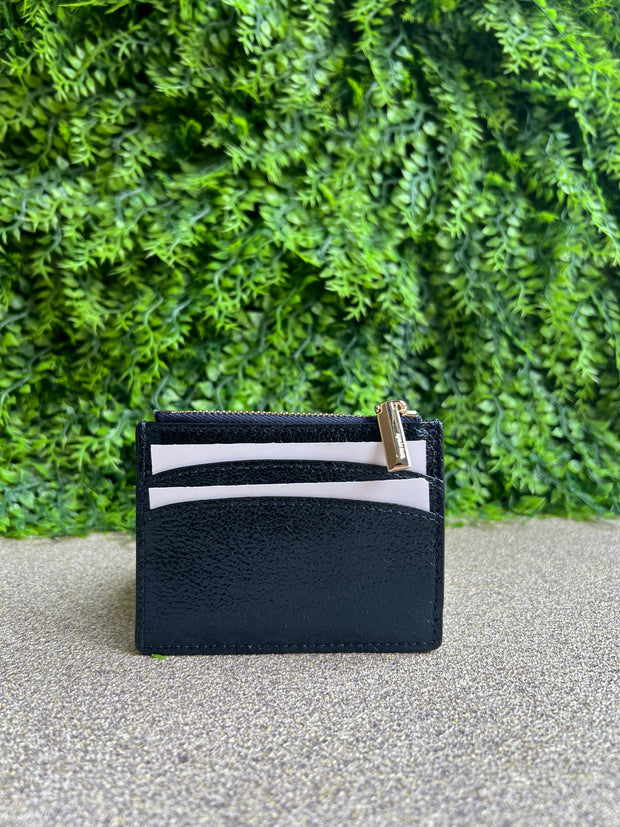 Porta Cartão Kate Spade com ziper Verniz