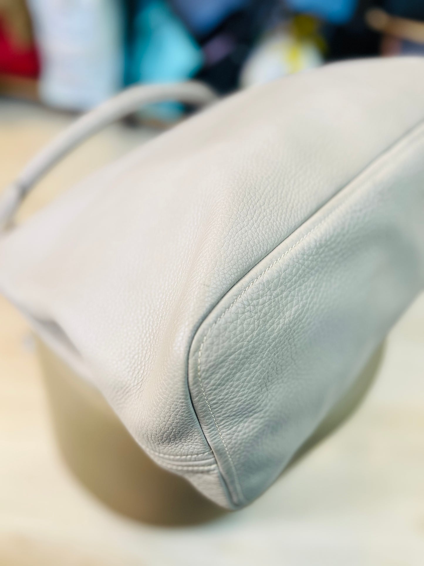 Prada Vitello Daino Cinza