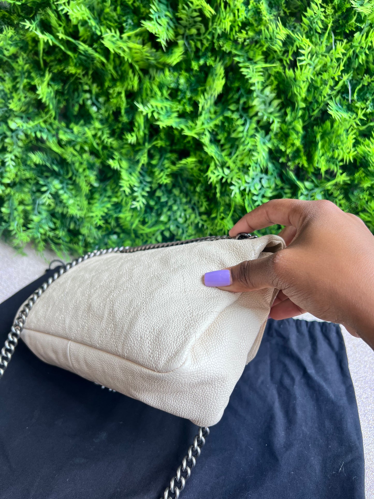 Chanel Classic Single Flap Off  White