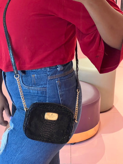 Michael Kors Mini Câmera Bag Preta