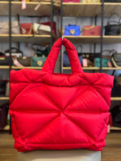 Prada Re-Nylon Padded Vermelha